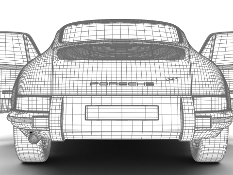 Porsche 911 1964 HQ 3Dモデル
