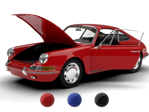 Porsche 911 1964 Hauptquartier 3D Modell