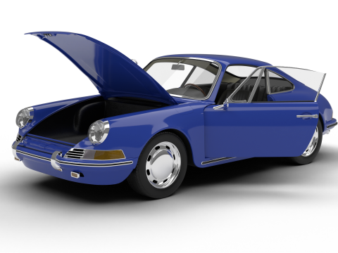 Porsche 911 1964 HQ 3D Model