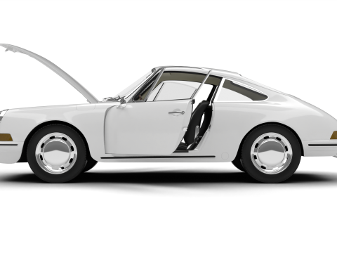 Porsche 911 1964 HQ 3D Model