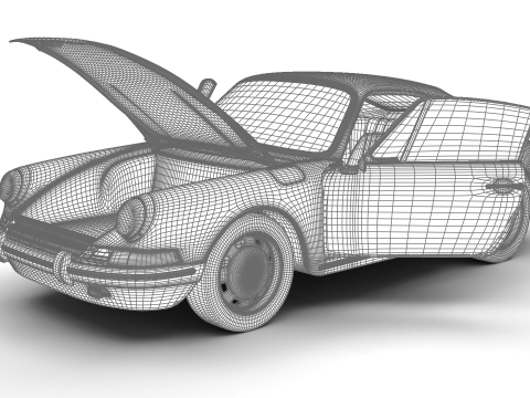 Porsche 911 1964 HQ 3D Model