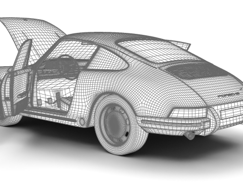 Porsche 911 1964 HQ 3D Model