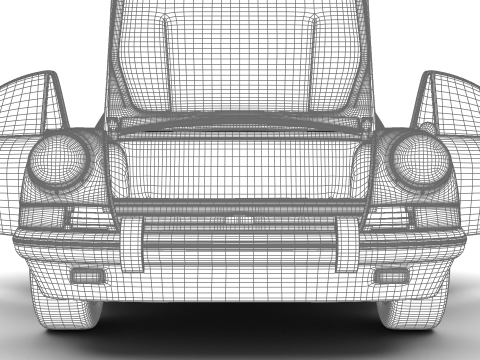 Porsche 911 1964 HQ 3D Model