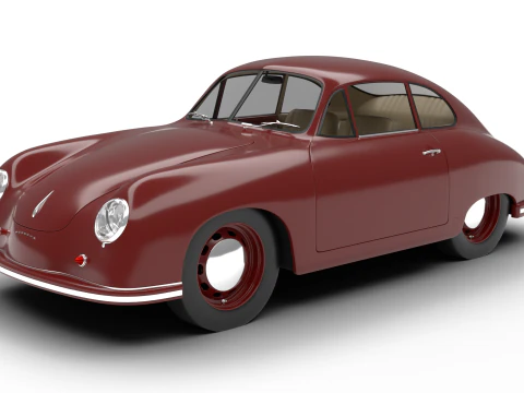 Porsche 356 1300 1952 3D Model