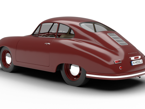 Porsche 356 1300 1952 3D 모델