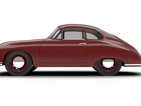 Porsche 356 1300 1952 3D Model