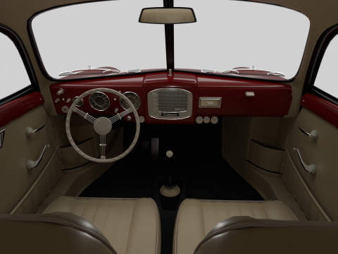 Porsche 356 1300 1952 3D 모델