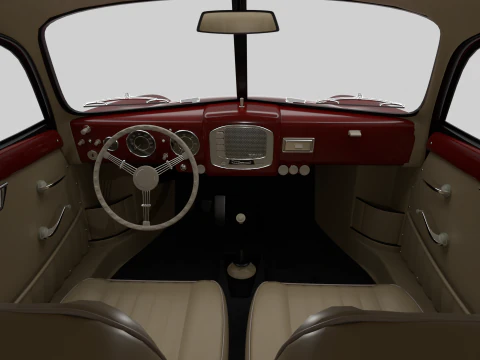 Porsche 356 1300 1952 3D Model