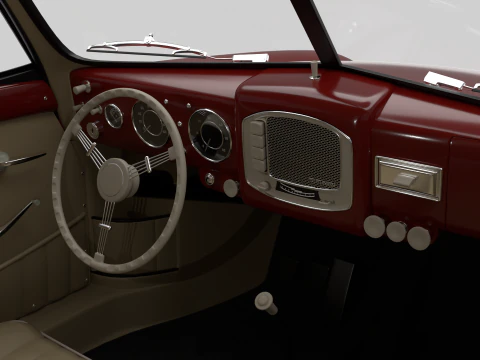 Porsche 356 1300 1952 3D Model