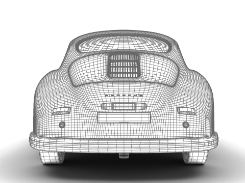 Porsche 356 1300 1952 3D 모델