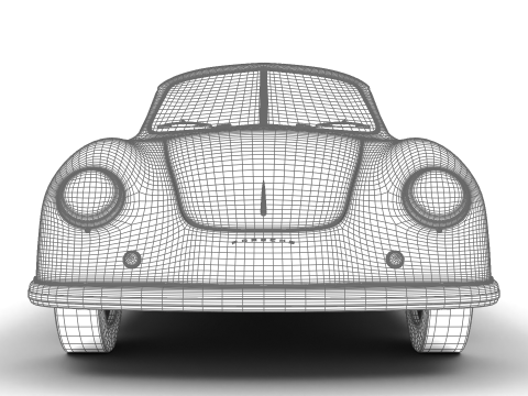 Porsche 356 1300 1952 3D 모델