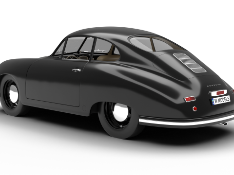 Porsche 356 1300 1952 3D Модель
