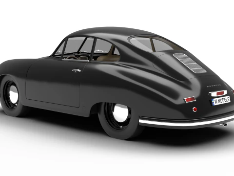 Porsche 356 1300 1952 3D Model