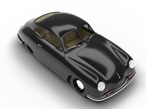 Porsche 356 1300 1952 3D Модель