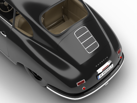 Porsche 356 1300 1952 3D Модель
