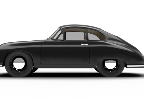 Porsche 356 1300 1952 3D Модель