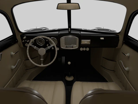 Porsche 356 1300 1952 3D Model