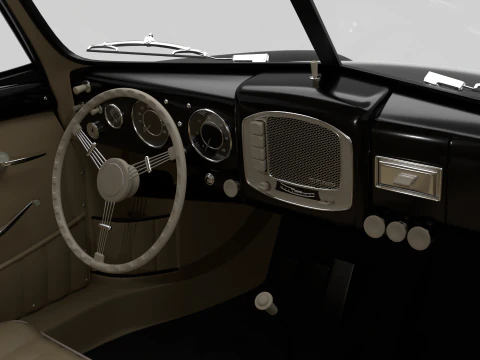 Porsche 356 1300 1952 3D Model