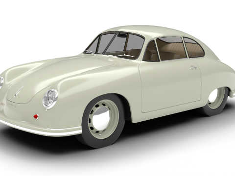 Porsche 356 1300 1952 3D Model