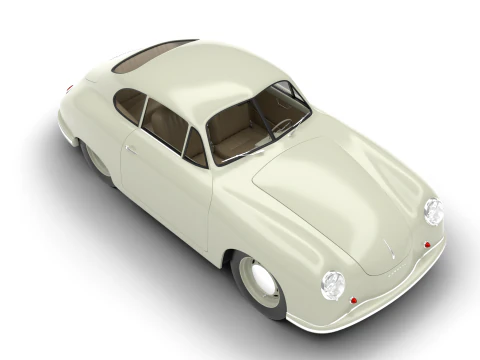 Porsche 356 1300 1952 3D Model