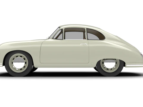 Porsche 356 1300 1952 3D Model