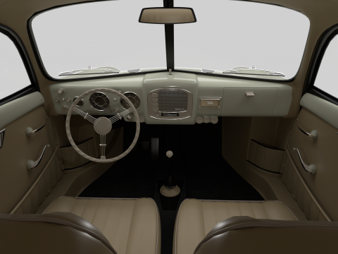 Porsche 356 1300 1952 3D 모델