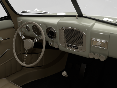 Porsche 356 1300 1952 3D 모델