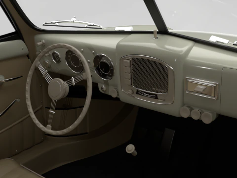 Porsche 356 1300 1952 3D Model