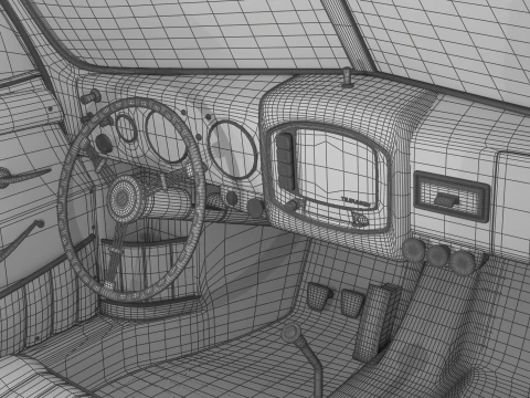 Porsche 356 1300 1952 3D Model