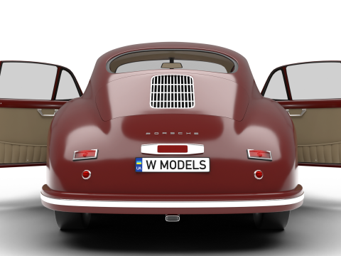 Porsche 356 1300 1952 HQ Modèle 3D