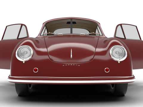 Porsche 356 1300 1952 HQ Modèle 3D