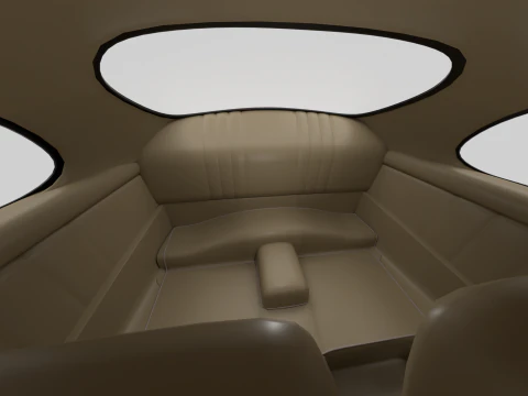 Porsche 356 1300 1952 HQ 3D Model