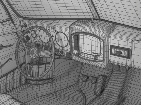 Porsche 356 1300 1952 HQ Modèle 3D