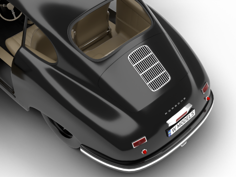 Porsche 356 1300 1952 HQ Modelo 3D