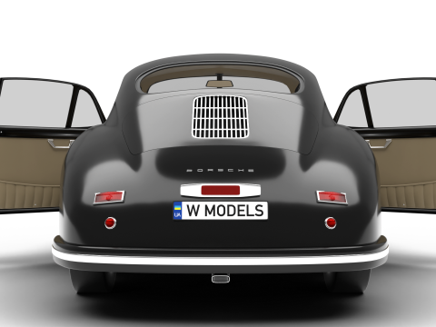 Porsche 356 1300 1952 HQ Modelo 3D