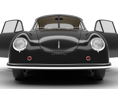 Porsche 356 1300 1952 HQ Modelo 3D