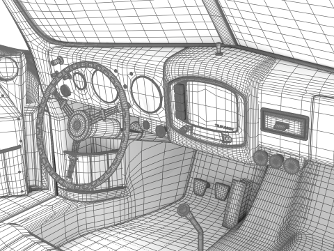 Porsche 356 1300 1952 HQ Modelo 3D