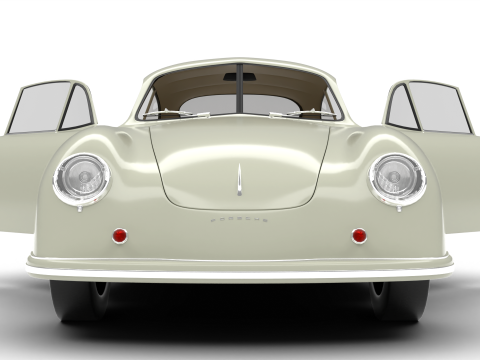 Porsche 356 1300 1952 HQ 3D Model