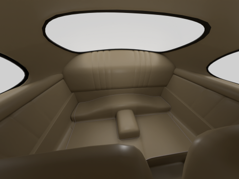 Porsche 356 1300 1952 HQ 3D Model