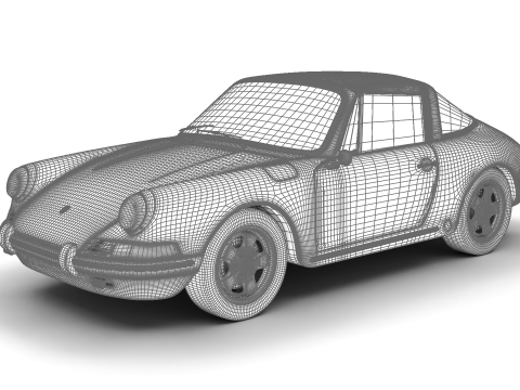 Porsche 911 Targa 1967 3D Model