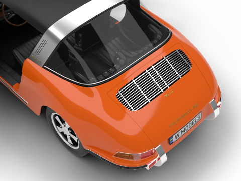 Porsche 911 Targa 1967 HQ 3D 모델