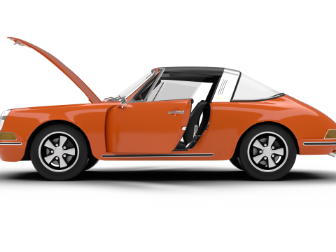 Porsche 911 Targa 1967 HQ 3D 모델