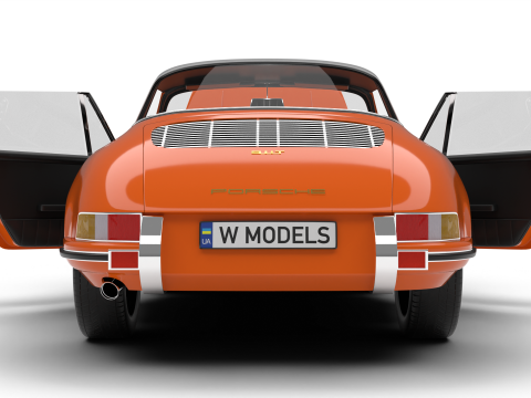 Porsche 911 Targa 1967 HQ 3D 모델