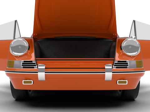 Porsche 911 Targa 1967 HQ 3D 모델