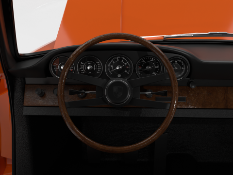 Porsche 911 Targa 1967 HQ 3D 모델
