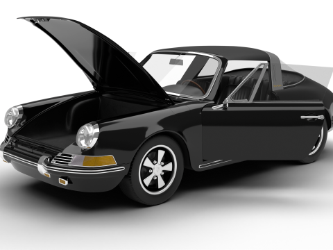 Porsche 911 Targa 1967 HQ 3D Модель