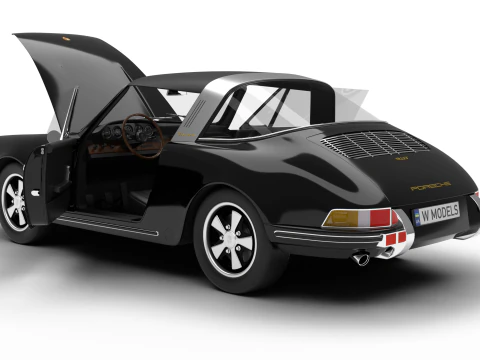 Porsche 911 Targa 1967 HQ 3D Model