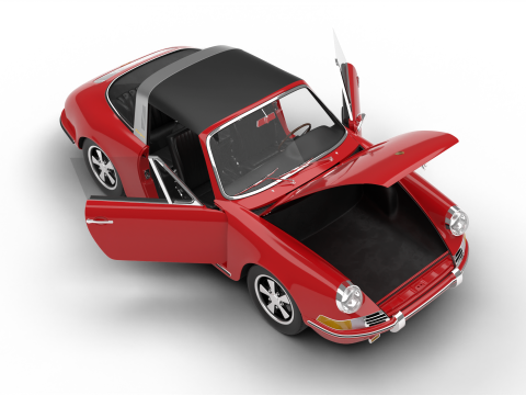 Porsche 911 Targa 1967 HQ 3D 모델