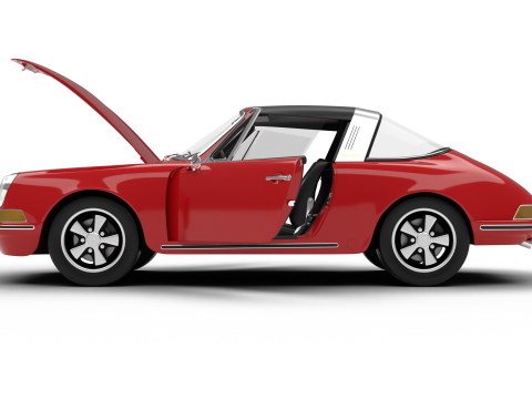 Porsche 911 Targa 1967 HQ 3D 모델