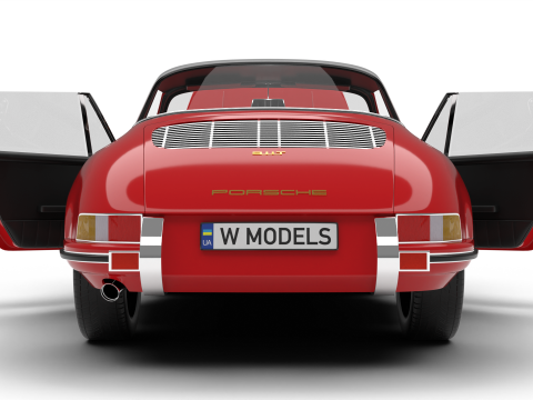 Porsche 911 Targa 1967 HQ 3D 모델
